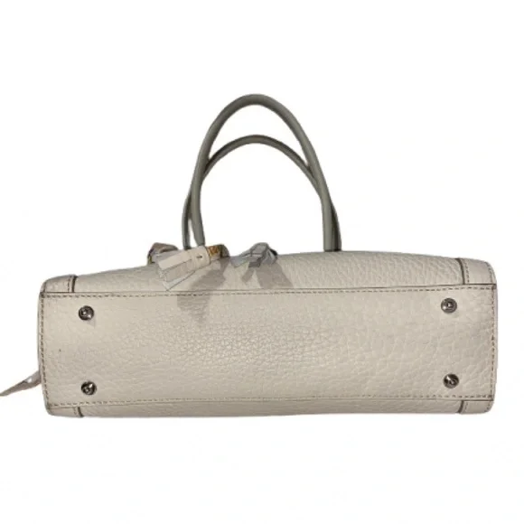 Dooney & Bourke Cream Leather Shoulder Bag - Picture 3 of 8